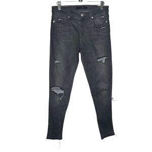 Joe’s Distressed Skinny Gray Jeans 27